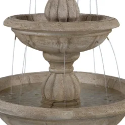 Sunnydaze Decor Sunnydaze 61"H Electric Polyresin And Fiberglass 3-Tier Cornucopia Outdoor Water Fountain -Furniture GUEST ad08445b ac70 45cf a93a 4cfefed86e19