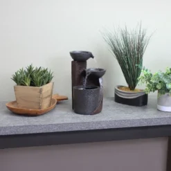 Sunnydaze Decor Sunnydaze Indoor Home Decorative Resin 3-Tier Descending Bowls Tabletop Water Fountain - 9" - Dark Brown 15 Sunnydaze Decor Sunnydaze Indoor Home Decorative Resin 3-Tier Descending Bowls Tabletop Water Fountain - 9" - Dark Brown -Furniture GUEST af1aafe3 312e 458d 914d 598c36549781