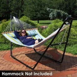 Sunnydaze Decor Sunnydaze Heavy-Duty Universal Multi-Use Heavy-Duty Steel Hammock Stand For 9 To 14 Feet Hammocks - 550 Lb Weight Capacity -Furniture GUEST af1c2c98 97de 4017 aa30 2f8617efc242