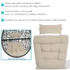 Sunnydaze Decor Sunnydaze Outdoor Replacement Caroline Hanging Egg Chair Cushion And Headrest Pillow Set - 2pc -Furniture GUEST b0ffdf69 8012 4926 8869 2fd5bf0c64a9