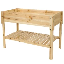 Sunnydaze Decor Sunnydaze Outdoor Raised Wooden Garden Bed With Lower Shelf For Plant Flowers, Herbs, Green Plants, And Vegetables - 42" -Furniture GUEST b242776d f707 4566 9d74 c8e3bb6e56f0