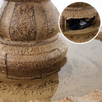 Sunnydaze Decor Sunnydaze 52"H Electric Fiberglass And Resin 4-Tier Pineapple Top Outdoor Water Fountain 7 Sunnydaze Decor Sunnydaze 52"H Electric Fiberglass And Resin 4-Tier Pineapple Top Outdoor Water Fountain - Image 5