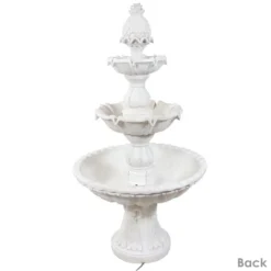 Sunnydaze Decor Sunnydaze 59"H Electric Fiberglass 3-Tier Welcome Pineapple Top Outdoor Water Fountain -Furniture GUEST b28fabe9 9380 4ad7 9c3d f37928e4f9f4