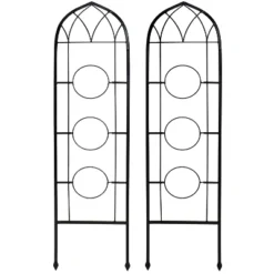 Sunnydaze Decor Sunnydaze Steel Wire Arched Climbing Plants Wall Trellis With Flowerpot Supports - 48" H - Black - 2-Pack 17 Sunnydaze Decor Sunnydaze Steel Wire Arched Climbing Plants Wall Trellis With Flowerpot Supports - 48" H - Black - 2-Pack -Furniture GUEST b3af8a05 162e 498b 90a4 c44d862f7df5