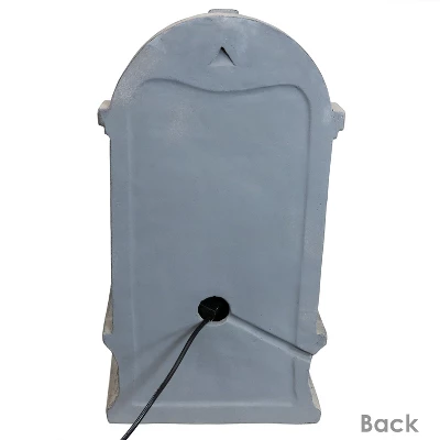 Sunnydaze Decor Sunnydaze 28"H Electric Glass Reinforced Concrete French-Inspired Design Outdoor Wall-Mount Water Fountain 10 Sunnydaze Decor Sunnydaze 28"H Electric Glass Reinforced Concrete French-Inspired Design Outdoor Wall-Mount Water Fountain - Image 8