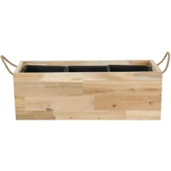Sunnydaze Decor Sunnydaze Rectangle Indoor Flower And Succulent Planter Box With Handles And 3 Removable Plastic Liners - 20" W X 7.25" D X 6.75" H - Acacia Wood 12 Sunnydaze Decor Sunnydaze Rectangle Indoor Flower And Succulent Planter Box With Handles And 3 Removable Plastic Liners - 20" W X 7.25" D X 6.75" H - Acacia Wood -Furniture GUEST b93462bf e356 4fbf b112 44838ea6cc0f