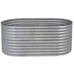 Sunnydaze Decor Sunnydaze Large Oval Steel Raised Garden Bed - Stand-Up Height - 79" W X 32" H -Furniture GUEST bb503583 acb3 447d 8efe 7e5e1b83d1f6