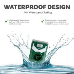 Sunnydaze Decor Sunnydaze Ultrasonic Animal Repeller With Flame Light And Mounting Pole - 19" H -Furniture GUEST c155eb5c 04bc 4fed 8515 3bb261569c6f