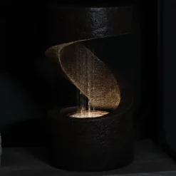 Sunnydaze Decor Sunnydaze Indoor Contemporary Decorative Polyresin Winding Showers Tabletop Water Fountain With LED Lights - 13" -Furniture GUEST c17c864b 0e4c 49aa b300 985c3f4ceac0