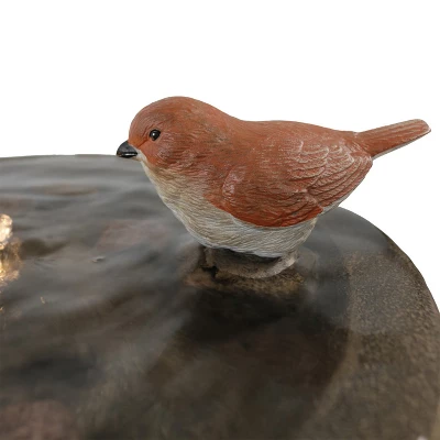 Sunnydaze Decor Sunnydaze 25"H Electric Polyresin Three Bathing Birds Outdoor Water Fountain With LED Light 6 Sunnydaze Decor Sunnydaze 25"H Electric Polyresin Three Bathing Birds Outdoor Water Fountain With LED Light - Image 4