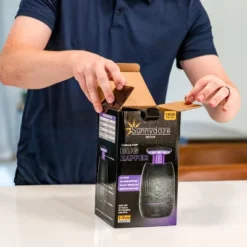 Sunnydaze Decor Sunnydaze Tabletop Bug Zapper With Fan And Violet Light - 5.25" In Diameter X 9.75" H