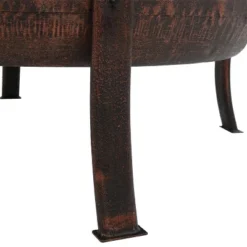 Sunnydaze Decor Sunnydaze Outdoor Camping Or Backyard Steel Pheasant Hunting Fire Pit With Spark Screen, Cover, Metal Wood Grate, And Log Poker - 30" -Furniture GUEST c41c51dd c7e5 41be bbab 95b631fc7aa7