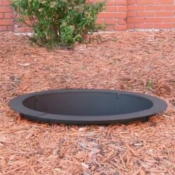 Sunnydaze Decor Sunnydaze Outdoor Heavy-Duty Steel Portable Above Ground Or In-Ground Round Fire Pit Liner Ring - Black -Furniture GUEST c45539bc a00d 4c61 8140 a72e41a73c0d