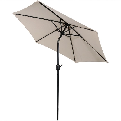 Sunnydaze Decor Sunnydaze Outdoor Aluminum Patio Table Umbrella With Polyester Canopy And Tilt And Crank Shade Control - 7.5' 8 Sunnydaze Decor Sunnydaze Outdoor Aluminum Patio Table Umbrella With Polyester Canopy And Tilt And Crank Shade Control - 7.5' - Image 6