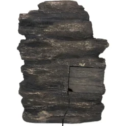 Sunnydaze Decor Sunnydaze 24"H Electric Polystone Rock Falls Waterfall Outdoor Water Fountain With LED Lights -Furniture GUEST c5362177 bb7d 4bd2 870b 81faecc3150f