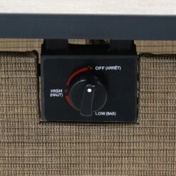 Sunnydaze Decor Sunnydaze Reykir Modern Smokeless Metal Outdoor Fire Pit With Tile Tabletop And Rafa Fabric Sides - 24" H -Furniture GUEST c5552967 da4e 4179 a508 1a8216151058