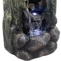 Sunnydaze Decor Sunnydaze 28"H Electric Glass Reinforced Concrete Cavern Of Mystery Outdoor Water Fountain With LED Light -Furniture GUEST c6c93536 2587 4c0e 88b8 0baf28498d0e