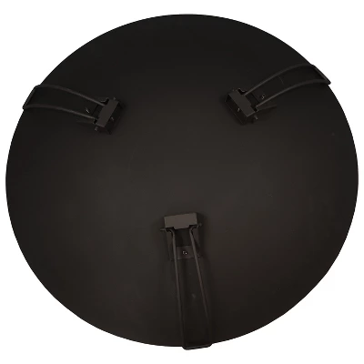 Sunnydaze Decor Sunnydaze Outdoor Camping Backyard Steel Round Classic Ebony Raised Fire Pit Bowl With 3 Folding Legs - Black - 24" 9 Sunnydaze Decor Sunnydaze Outdoor Camping Backyard Steel Round Classic Ebony Raised Fire Pit Bowl With 3 Folding Legs - Black - 24" - Image 7