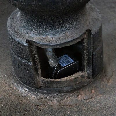 Sunnydaze Decor Sunnydaze 25"H Electric Polyresin 2-Tier Streaming Falls Outdoor Water Fountain 7 Sunnydaze Decor Sunnydaze 25"H Electric Polyresin 2-Tier Streaming Falls Outdoor Water Fountain - Image 5