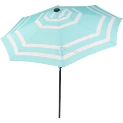 Sunnydaze Decor Sunnydaze Outdoor Aluminum Patio Umbrella With Solar LED Lights, Tilt, And Crank - 9' 33 Sunnydaze Decor Sunnydaze Outdoor Aluminum Patio Umbrella With Solar LED Lights, Tilt, And Crank - 9' -Furniture GUEST ccf9fbfe 9d76 42f4 bd43 d6737e2ec89e