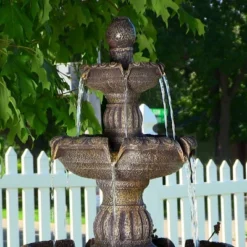 Sunnydaze Decor Sunnydaze 49"H Electric Fiberglass And Resin 4-Tier Mediterranean Outdoor Water Fountain 17 Sunnydaze Decor Sunnydaze 49"H Electric Fiberglass And Resin 4-Tier Mediterranean Outdoor Water Fountain -Furniture GUEST cf254933 8ded 4b1f a462 06b8f062c83d