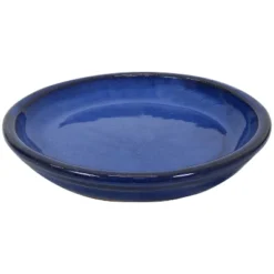 Sunnydaze Decor Sunnydaze Studio UV- And Frost-Resistant Ceramic Planters With Drainage Holes And Saucers - 11" Diameter - Imperial Blue - 2-Pack 16 Sunnydaze Decor Sunnydaze Studio UV- And Frost-Resistant Ceramic Planters With Drainage Holes And Saucers - 11" Diameter - Imperial Blue - 2-Pack -Furniture GUEST d0adcb79 7c0b 4ba9 81b1 a569e9cd073b