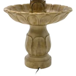 Sunnydaze Decor Sunnydaze 46"H Electric Polystone 3-Tier Classic Tulip Outdoor Water Fountain -Furniture GUEST d3625a6b f126 43b1 b647 2d3cced5bccb