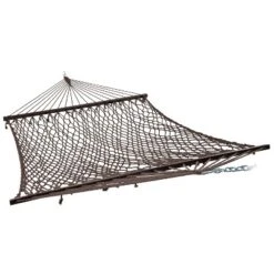 Sunnydaze Decor Sunnydaze Large Two-Person Double Wide Rope Hammock With Spreader Bars For Patio And Backyard - 450 Lb Weight Capacity -Furniture GUEST d3e497cb 3313 40b7 a180 dae8ac6d1b51