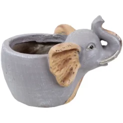 Sunnydaze Decor Sunnydaze Elsie The Elephant Planter Statue - Indoor/Outdoor Decorative Figurine - 8.5" -Furniture GUEST d459d81a 9e27 4b46 8ac4 e3aedf7bcc26