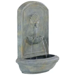 Sunnydaze Decor Sunnydaze 27"H Solar Only Polystone Seaside Outdoor Wall-Mount Water Fountain 19 Sunnydaze Decor Sunnydaze 27"H Solar Only Polystone Seaside Outdoor Wall-Mount Water Fountain -Furniture GUEST d4e71578 edca 4d50 9108 4dddafa9c034