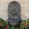 Sunnydaze Decor Sunnydaze Outdoor Florence Solar Wall Fountain With Battery Backup Feature - 27" -Furniture GUEST d556c507 d29e 4ee1 941b b67613888e29 1