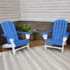 Sunnydaze Decor Sunnydaze Plastic All-Weather Heavy-Duty Outdoor Adirondack Chair With Drink Holder -Furniture GUEST d78a7335 9064 478d 8a07 b4e8e6f8ad97