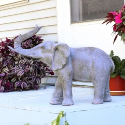 Sunnydaze Decor Sunnydaze 18.5" Elijah The Excellent Elephant Indoor And Outdoor Garden And Home Statue -Furniture GUEST d89c82f7 a068 4eb0 980b b26fd1d57976