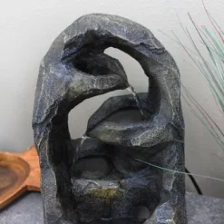 Sunnydaze Decor Sunnydaze Indoor Home Office Decorative Resin Cavernous Rock Tiers Tabletop Water Fountain Feature - 12" -Furniture GUEST daf17755 7fc6 4749 a69f c1527aa57a57