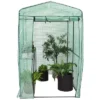 Sunnydaze Decor Sunnydaze Outdoor Portable Growing Rack Petite Deluxe Mini Walk-In Greenhouse With Roll-Up Door - 1 Shelf - Green 2 Sunnydaze Decor Sunnydaze Outdoor Portable Growing Rack Petite Deluxe Mini Walk-In Greenhouse With Roll-Up Door - 1 Shelf - Green -Furniture GUEST db21e91a 4556 49ff bba0 839d219761d7