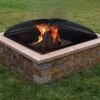 Sunnydaze Decor Sunnydaze Outdoor Heavy-Duty Steel Mesh Square Easy-Opening Camp Fire Pit Spark Screen Lid - Black -Furniture GUEST db3372dc 69c9 418f a216 763b315f06d6
