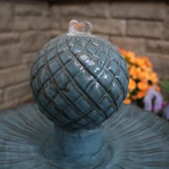 Sunnydaze Decor Sunnydaze 27"H Electric Green Ceramic 2-Tier Resting Birds Outdoor Water Fountain 18 Sunnydaze Decor Sunnydaze 27"H Electric Green Ceramic 2-Tier Resting Birds Outdoor Water Fountain -Furniture GUEST db7d03d5 b194 4eb2 9163 12b7300a230c