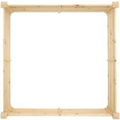 Sunnydaze Decor Sunnydaze Outdoor Square Wood Raised Garden Bed For Flower, Vegetable, And Herb Gardening - 48" Square - Brown -Furniture GUEST dcc985d8 e759 4de2 83ba 30e4919bcfbf