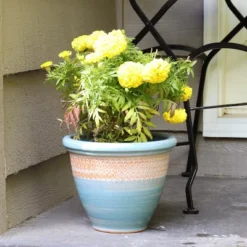 Sunnydaze Decor Sunnydaze Indoor/Outdoor Purlieu Decorative Glazed Ceramic Planters For Greenery Or Flowers - 12" -Furniture GUEST dce05f88 5624 4d08 b520 13093599d12d