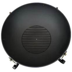 Sunnydaze Decor Sunnydaze Outdoor Camping Or Backyard Steel Victorian Fire Pit Bowl With Handles And Spark Screen - 25" - Black -Furniture GUEST de71e094 dfba 4827 a809 b526c09eb5a2