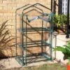 Sunnydaze Decor Sunnydaze Outdoor Portable Growing Rack 3-Tier Greenhouse With Roll-Up Door - 3 Shelves - Clear 2 Sunnydaze Decor Sunnydaze Outdoor Portable Growing Rack 3-Tier Greenhouse With Roll-Up Door - 3 Shelves - Clear -Furniture GUEST df66ae38 1865 4f2f 9b94 2981b7d4f66d