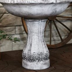 Sunnydaze Decor Sunnydaze 50"H Electric Fiberglass Reinforced Concrete 3-Tier Mediterranean-Inspired Outdoor Water Fountain -Furniture GUEST e0839625 541e 4ff4 8fff b21a9ee5b395