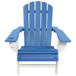 Sunnydaze Decor Sunnydaze Plastic All-Weather Heavy-Duty Outdoor Adirondack Chair With Drink Holder 14 Sunnydaze Decor Sunnydaze Plastic All-Weather Heavy-Duty Outdoor Adirondack Chair With Drink Holder -Furniture GUEST e0acc45e e896 465d 851f 045a0cb81897