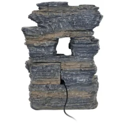 Sunnydaze Decor Sunnydaze Indoor Decorative Five Stream Rock Cavern Tabletop Water Fountain With Multi-Colored LED Lights - 13" -Furniture GUEST e1944b24 2fff 408e 8c20 1b4edcce507b