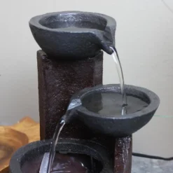 Sunnydaze Decor Sunnydaze Indoor Home Decorative Resin 3-Tier Descending Bowls Tabletop Water Fountain - 9" - Dark Brown 12 Sunnydaze Decor Sunnydaze Indoor Home Decorative Resin 3-Tier Descending Bowls Tabletop Water Fountain - 9" - Dark Brown -Furniture GUEST e21d3e50 ec9a 4919 bb4c b97fe3266163