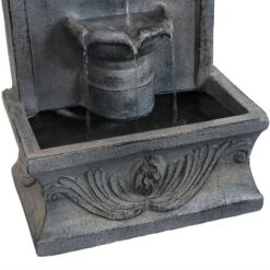 Sunnydaze Decor Sunnydaze 28"H Electric Glass Reinforced Concrete French-Inspired Design Outdoor Wall-Mount Water Fountain 14 Sunnydaze Decor Sunnydaze 28"H Electric Glass Reinforced Concrete French-Inspired Design Outdoor Wall-Mount Water Fountain -Furniture GUEST e299b6da 820b 4371 be2a 679a672d4362