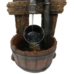 Sunnydaze Decor Sunnydaze 29"H Electric Polyresin Bird House With Leaking Pipe Outdoor Water Fountain With LED Light -Furniture GUEST e37c6496 f762 40e7 ab27 065d4be55402