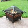 Sunnydaze Decor Sunnydaze Outdoor Camping Or Backyard Steel Northern Galaxy Fire Pit With Cooking Grill Grate, Spark Screen, And Log Poker - 32" -Furniture GUEST e4058a8c b1a7 439b b129 6722db730e73