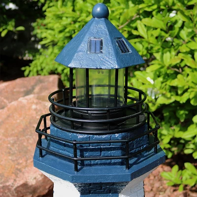 Sunnydaze Decor Sunnydaze Outdoor Backyard Garden Nautical Lighthouse Solar LED Pathlight Statue Figurine - 36" 8 Sunnydaze Decor Sunnydaze Outdoor Backyard Garden Nautical Lighthouse Solar LED Pathlight Statue Figurine - 36" - Image 6