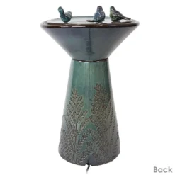 Sunnydaze Decor Sunnydaze Gathering Birds Ceramic Outdoor Fountain With LED Lights -Furniture GUEST e847b52c 0f10 4c7f b1d8 e6a2fc332b26